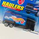 1999 Hot Wheels Haulers Custom Cabover Hauler Camión de Carga negro 3SP Primera Edición