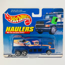 1999 Hot Wheels Haulers 30th Anniversary NASCAR Kyle Petty 44 Custom Cabover Hauler Camión de Carga azul 3SP Primera Edición