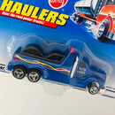 1999 Hot Wheels Haulers Modern Cable Truck Camión Portacables azul 3SP Primera Edición