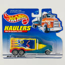 1999 Hot Wheels Haulers Modern Canvas Back Hauler verde azulado 5SP Primera Edición