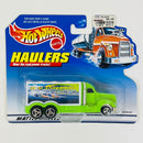 1999 Hot Wheels Haulers Modern Canvas Back Hauler verde neón 3SP Primera Edición
