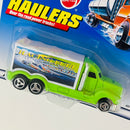 1999 Hot Wheels Haulers Modern Canvas Back Hauler verde neón 3SP Primera Edición