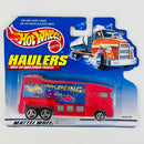 1999 Hot Wheels Haulers Custom Cabover Hauler Camión de Carga rojo 3SP Primera Edición