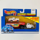 2001 Hot Wheels Pavement Pounders Exclusive 57 T-Bird Ford y camión Blown Truck