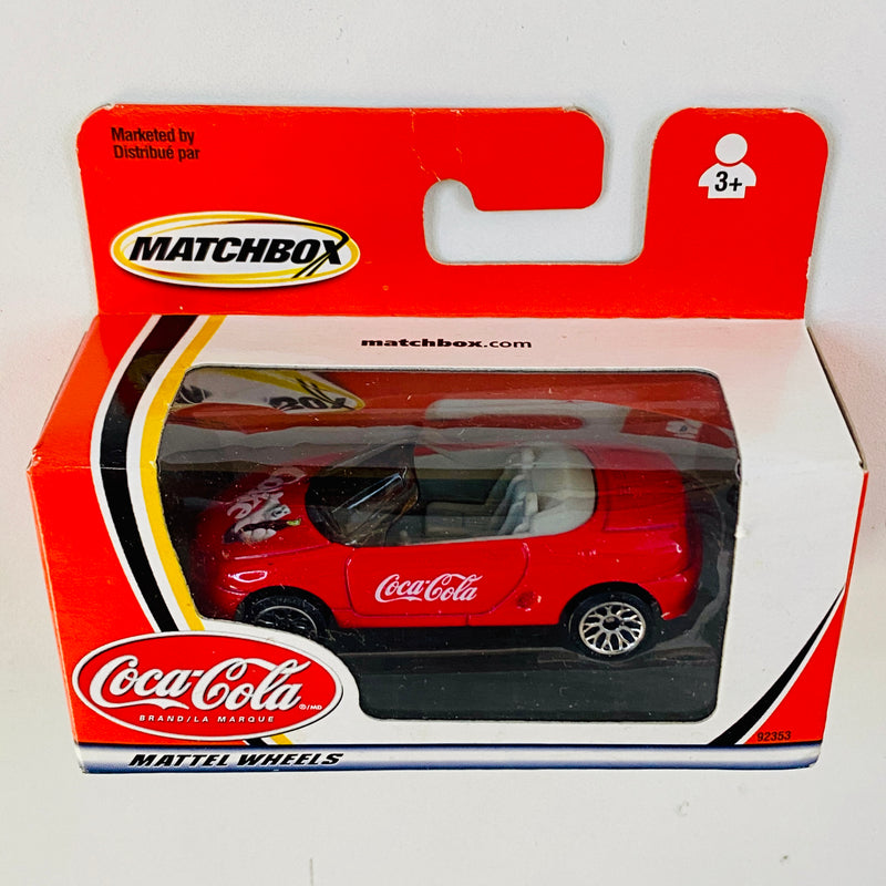 2002 Matchbox Coca Cola Coke Canada Exclusive MG Rover MGF 1.8i rojo