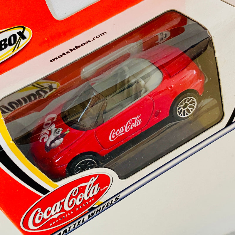 2002 Matchbox Coca Cola Coke Canada Exclusive MG Rover MGF 1.8i rojo