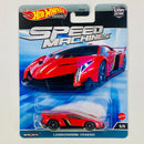 2023 Hot Wheels Premium Car Culture Speed Machines Lamborghini Veneno rojo CM6