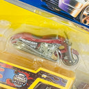 2003 Hot Wheels Pavement Pounders Exclusive Scorchin Scooter y camión Blown Truck