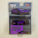 2025 Mini GT MiJo Exclusives 1:64 Limited Edition Lamborghini Huracan STO Viola Pasifae morado Llantas de Goma