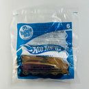 2008 Hot Wheels McDonalds Happy Meal Side Draft dorado metálico 5SP - En Bolsa Baggie