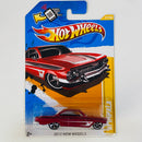 2012 Hot Wheels New Models 61 Impala Chevrolet rojo metálico MC5 Primera Edición