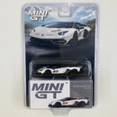 2025 Mini GT MiJo Exclusives 1:64 Limited Edition Lamborghini Aventador SVJ 63 Bianco Asopo blanco Llantas de Goma