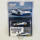 2025 Mini GT MiJo Exclusives 1:64 Limited Edition Lamborghini Huracan STO Bianco Asopo blanco Llantas de Goma