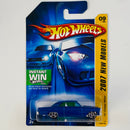 2007 Hot Wheels New Models 67 Chevy Nova azul metálico PR5 Primera Edición