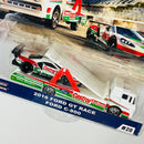 2020 Hot Wheels Premium Car Culture Team Transport Castrol 2016 Ford GT Race y camión Ford C-800 con Llantas de Goma RR - Detalle Burbuja