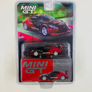 2025 Mini GT MiJo Exclusives 1:64 Limited Edition Toyota GR86 HKS TYPE R ADVAN 2022 Tokyo Auto Salon negro con rojo Llantas de Goma