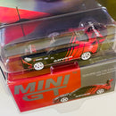 2025 Mini GT MiJo Exclusives 1:64 Limited Edition Toyota GR86 HKS TYPE R ADVAN 2022 Tokyo Auto Salon negro con rojo Llantas de Goma