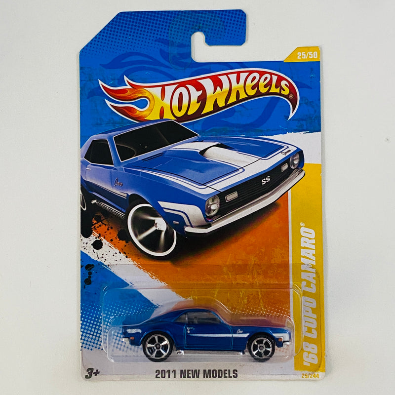 2011 Hot Wheels New Models 68 Copo Camaro azul MC5 Primera Edición