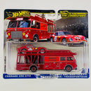 2025 Hot Wheels Premium Car Culture Team Transport Ferrari 250 GTO y camión Fiat 642 RN2 Bartoletti Transporter con Llantas de Goma RR