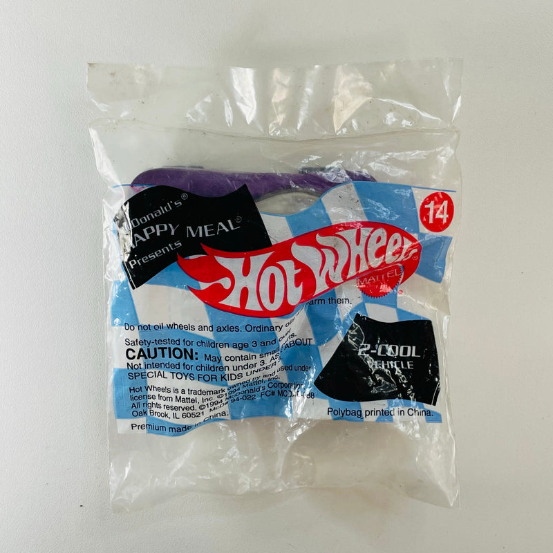 1994 Hot Wheels McDonalds Happy Meal 2-Cool morado - En Bolsa Baggie