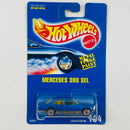 1992 Hot Wheels Mercedes 380 SEL 184 azul metálico UH base ZAMAC