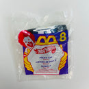 1997 Hot Wheels McDonalds Happy Meal Police Car negro con blanco 10SP - En Bolsa Baggie