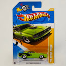 2012 Hot Wheels New Models 71 Hemi Cuda Plymouth verde 5SP Primera Edición