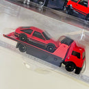 2025 Hot Wheels Premium Car Culture Team Transport Toyota AE86 Sprinter Trueno y camión Fleet Street con Llantas de Goma RR