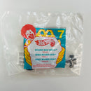 1996 Hot Wheels McDonalds Happy Meal Roarin Rod Series Dragster blanco - En Bolsa Baggie