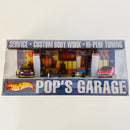 2002 Hot Wheels Target Exclusive Pop's Garage Set de 4 con Llantas de Goma RR - Honda Civic Si, 1932 Ford Roadster Pickup Hooligan, 1932 Ford Deuce Roadster, 71 Plymouth GTX
