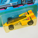 1989 Hot Wheels Speed Fleet New Model Shadow Jet amarillo BW base ZAMAC Primera Edición