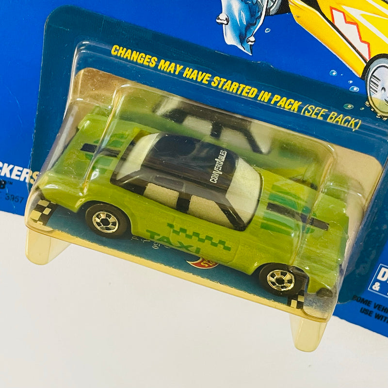 1991 Hot Wheels Convertables Wreckers Fab Cab Taxi verde BW Primera Edición - Cambia de Color y Forma