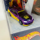 2002 Hot Wheels Target Exclusive Pop's Garage Set de 4 con Llantas de Goma RR - Honda Civic Si, 1932 Ford Roadster Pickup Hooligan, 1932 Ford Deuce Roadster, 71 Plymouth GTX