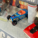 2002 Hot Wheels Target Exclusive Pop's Garage Set de 4 con Llantas de Goma RR - Honda Civic Si, 1932 Ford Roadster Pickup Hooligan, 1932 Ford Deuce Roadster, 71 Plymouth GTX