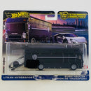 2025 Hot Wheels Premium Car Culture Team Transport Lykan HyperSport y camión Euro Hauler con Llantas de Goma RR
