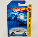 2007 Hot Wheels New Models 70 Pontiac Firebird blanco PR5 Primera Edición