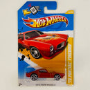 2012 Hot Wheels New Models 73 Pontiac Firebird rojo metálico PR5 Primera Edición