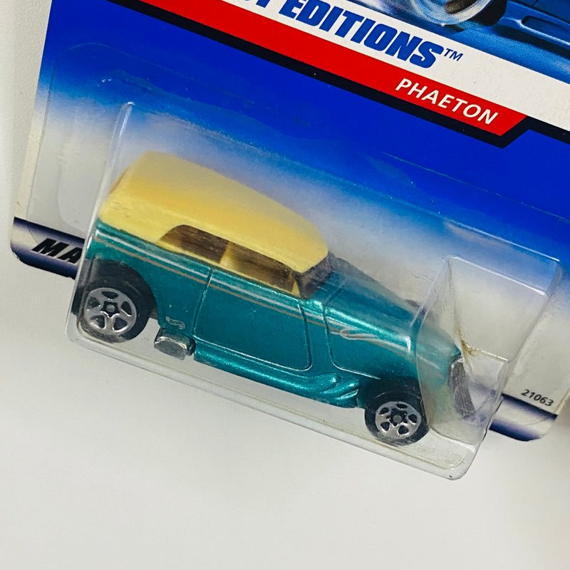 1999 Hot Wheels First Editions 1930 Ford Phaeton Model A verde metálico 5SP base ZAMAC Primera Edición - Detalle Burbuja