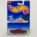 1997 Hot Wheels First Editions 59 Chevy Impala rosado LW Primera Edición - Detalle Burbuja