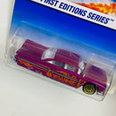 1997 Hot Wheels First Editions 59 Chevy Impala rosado LW Primera Edición - Detalle Burbuja