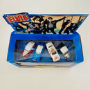 2001 Hot Wheels Target Exclusive Drive-In Elvis Presley Jailhouse Rock Set de 4 - 40 Ford, 51 Buick, 49 Ford, 32 Ford - Detalle Caja