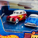 2001 Hot Wheels Target Exclusive Drive-In Elvis Presley Jailhouse Rock Set de 4 - 40 Ford, 51 Buick, 49 Ford, 32 Ford - Detalle Caja