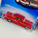 2010 Hot Wheels Hot Auction 55 Chevy Bel Air rojo 5SP - Detalle Tarjeta