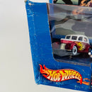 2001 Hot Wheels Target Exclusive Drive-In Elvis Presley Jailhouse Rock Set de 4 - 40 Ford, 51 Buick, 49 Ford, 32 Ford - Detalle Caja