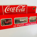 1983 Lledo Days Gone Coca Cola Hartoy Set de Inglaterra - 1928 Ford Model T Van, Horse Drawn Delivery Van, 1935 Dennis Single Deck Bus