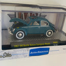 2014 M2 Machines M2 Machines Auto-Thentics Limited Edition Volkswagen 1967 VW Beetle Deluxe European Model VW02 verde azulado Llantas de Goma