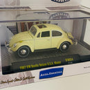 2017 M2 Machines Auto-Thentics Limited Edition 1/5,380 Volkswagen 1967 VW Beetle Deluxe U.S.A Model VW04 beige Llantas de Goma