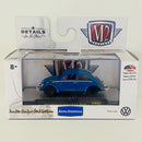 2018 M2 Machines Auto-Thentics Limited Edition 1/6,888 Volkswagen 1967 VW Beetle Deluxe U.S.A Model VW05 azul Llantas de Goma