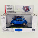 2015 M2 Machines Auto-Thentics Limited Edition Volkswagen 1953 VW Beetle Deluxe USA Model VW03 azul Llantas de Goma