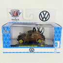 2020 M2 Machines Auto-Thentics Limited Edition Volkswagen 1953 VW Beetle Deluxe U.S.A. Model R62 marrón Llantas de Goma